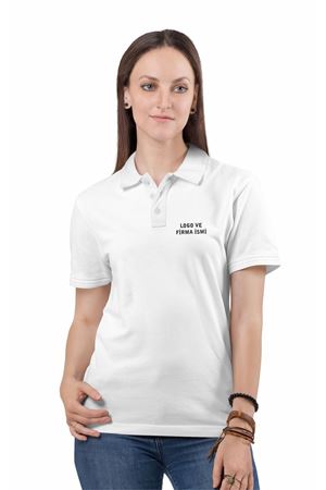 KADIN KURUMSAL BASKILI POLO YAKA TİŞÖRT