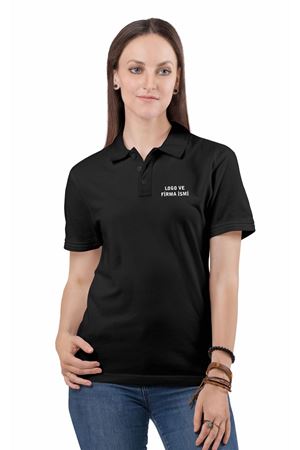 KADIN KURUMSAL BASKILI POLO YAKA TİŞÖRT