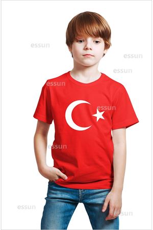 23 Nisan özel Ay Yıldız Çocuk Tshirt
