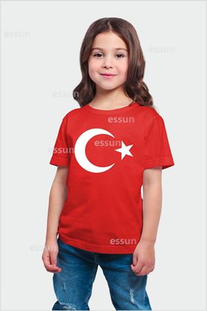 23 Nisan özel Ay Yıldız Çocuk Tshirt