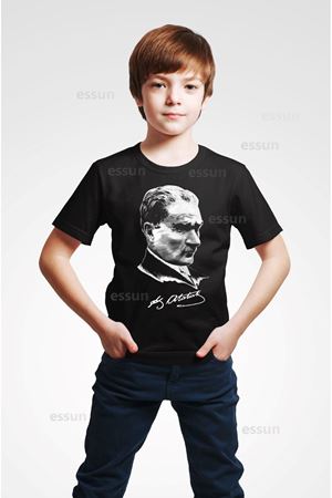 23 NİSAN ÖZEL Atatürk Baskılı Tshirt 