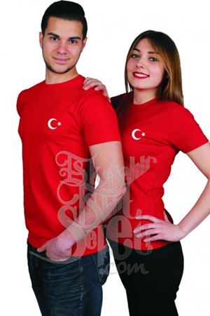 TÜRK BAYRAK BASKILI TİŞÖRT 