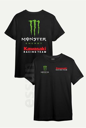 KAWASAKI MONSTER BASKILI TİŞORT - kopya