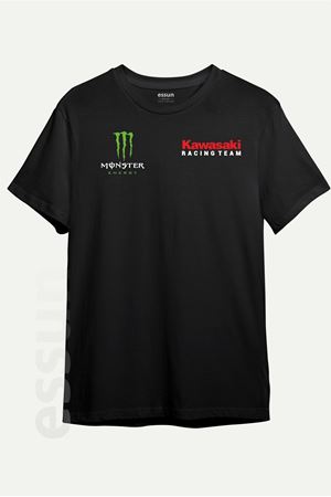 KAWASAKI MONSTER BASKILI TİŞORT - kopya
