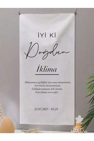 Doğum Günü Konsept Kanvas Flama