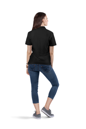 Siyah Polo Yaka Lakos 