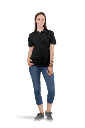 Siyah Polo Yaka Lakos 