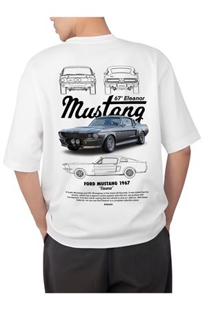 Ford Mustang 1967 oversize özel tasarım tshirt