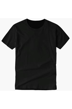 Okul Logolu Basic T-shirt Siyah Renk 1.Kalite Tişört 