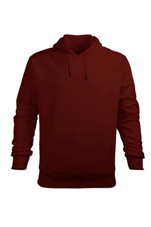 Basic Unisex Bordo Hoodie