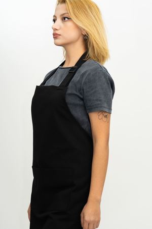 Siyah Boyundan Ayarlamalı, İki Cepli Çok Amaçlı Klasik Önlük