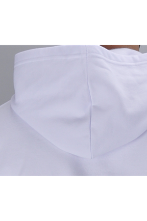 Beyaz Kapüşonlu Hoodie - kopya