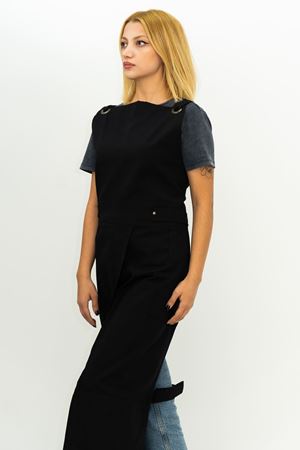 Siyah Renkli Atölye Önlüğü - Dayanıklı ve Fonksiyonel Çalışma Elbisesi