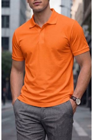Turuncu Polo Yaka Tshirt