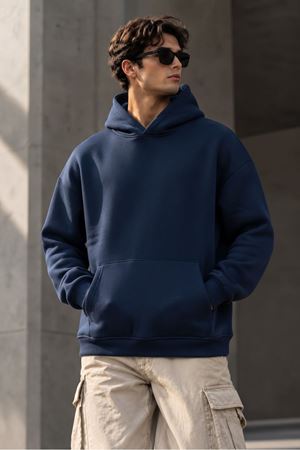 Oversize Unisex Kapüşonlu Sweatshirt 