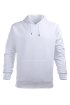 Beyaz Kapüşonlu Hoodie